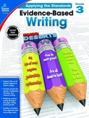 cover image of Evidence-Based Writing, Grade 3